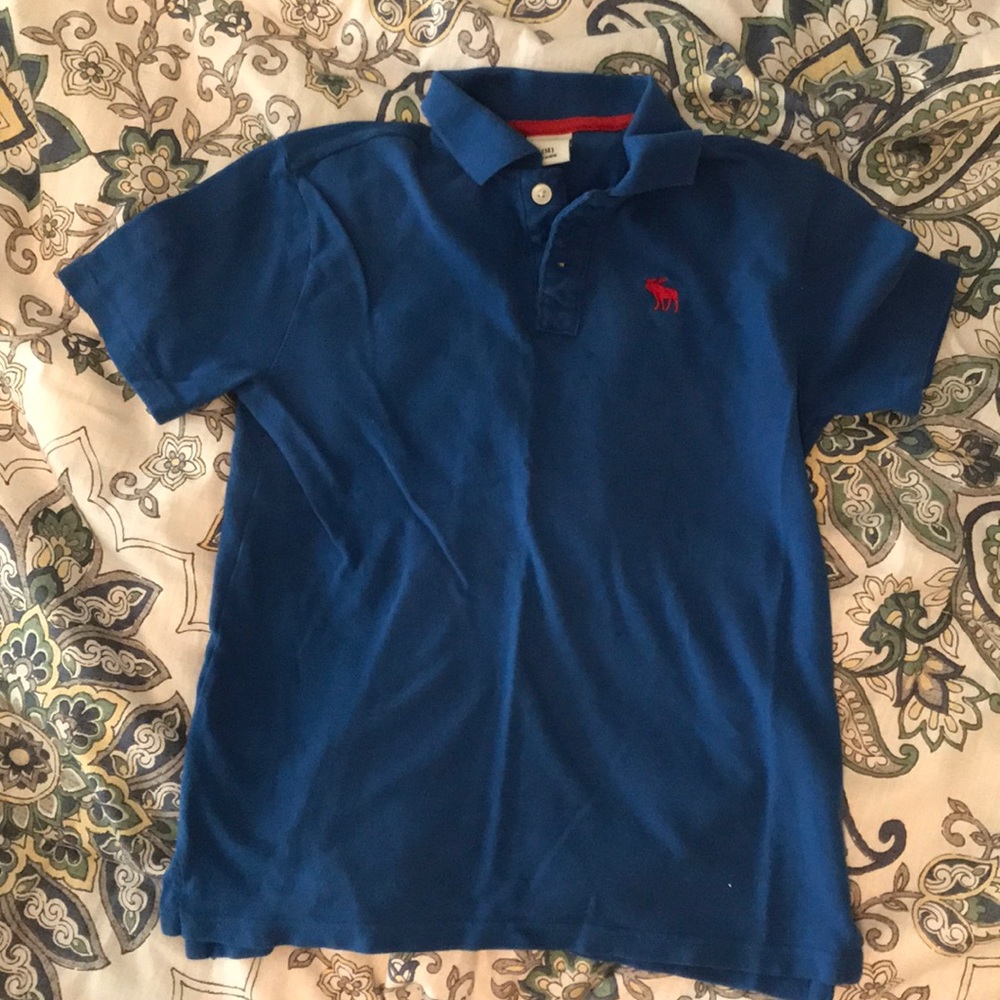 Abercrombie kids royal blue polo
